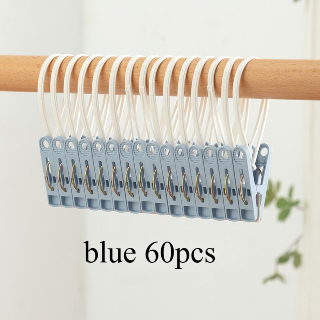 Windproof Clothespins Plastic Laundry Clip Portable Bra Socks Hanger Hook Quilt Clothing Clip Hanging Rope Clothes Peg