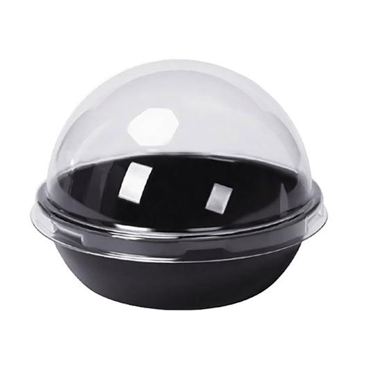 50Pcs Cake Packaging Box Set Transparent Plastic Mini Cupcake Boxes with Secure Lid Bakery Gift Box for Small Cakes Pastries Desserts Cookies