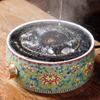 Floral Enamel Electric Tea Stove & Health Pot Set