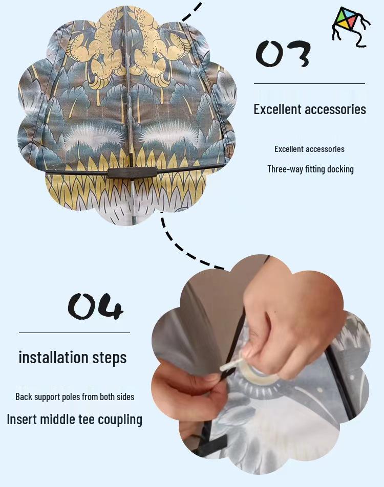 Large Traditional Eagle Kite for Adults & Kids - Cartoon Anime Design for Outdoor Fun