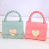 Women Handbag with Chain Strap Heart Clasp Mini Crossbody Bag Girls Cute Crossbody Purse for Street Dating Shopping