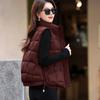 Winter New Cotton Vest Stand-up Collar Versatile Fashion Women's Foreign Style Short Thin Coat