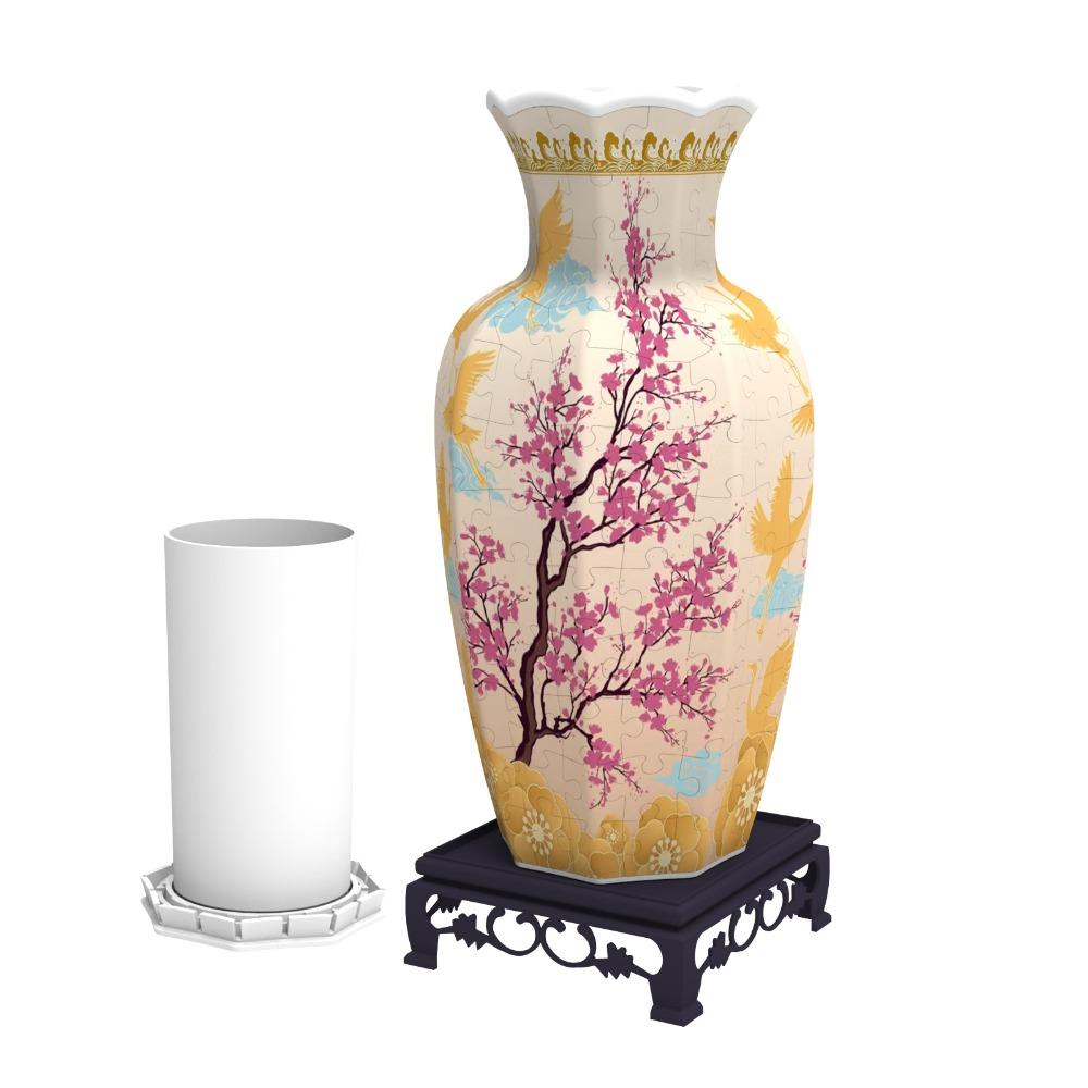 Artistic 3D Puzzle Vase Waterproof Flower Vase Jigsaw Home Decoration Vase  Housewarming Gift