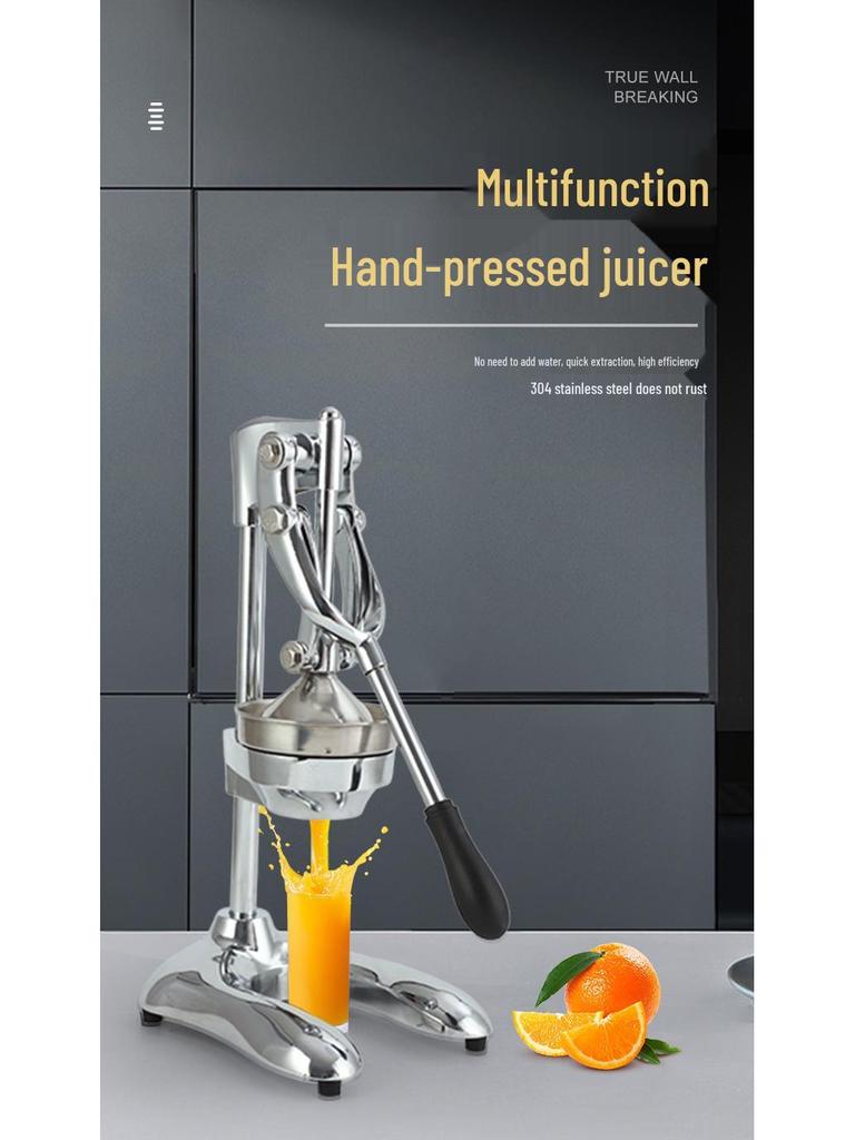 Stainless Steel 3D Orange Juice Hand Press Juicer for Street Vendors