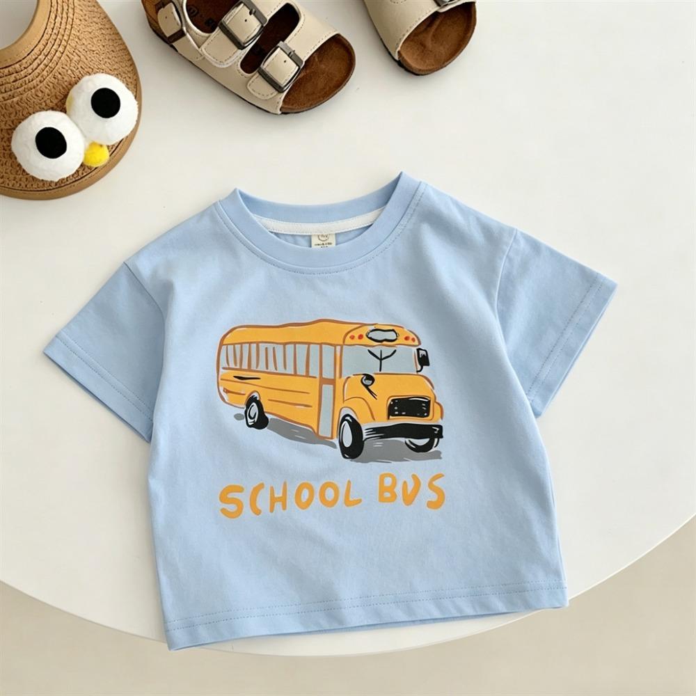 

Summer Clothes Boys Trendy TShirt Little Car Printed Tees Short Sleeve T Shirt Children Thin Tops Outer Wear 100