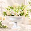 High-footed Design Metal Vase Metal Material Flower Pot Retro Urn-shaped Vase  Home Decor