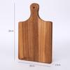 Acacia Wood Cutting Board with Handle - Hangable Chopping Board for Fruits & Steaks, Perfect for Kitchen or Photography Props.
