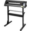 Vinyl Cutter 28 Inch Vinyl Cutter Machine 720mm Paper Feed Vinyl Plotter Cutter Machine with Sturdy Floor Stand for Cutting Paper Black