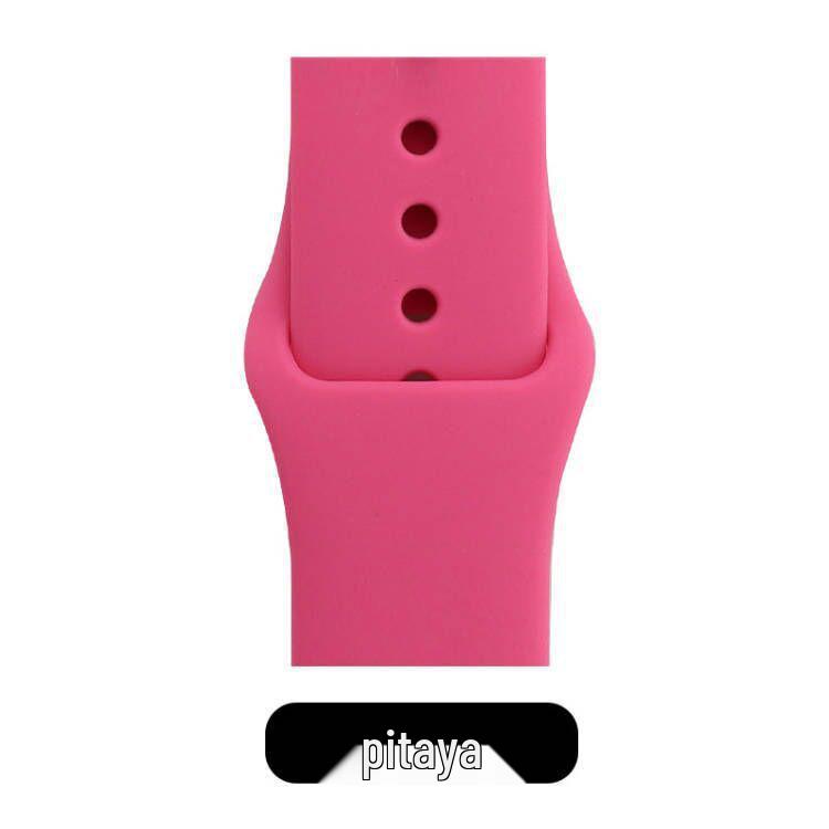 Apple Classic Solid Silicone Strap for iWatch 9/Ultra – Durable Solid Color Band