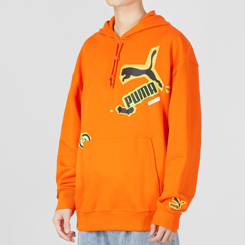 New PUMA Sweatshirt Men's Orange Red 539966-23