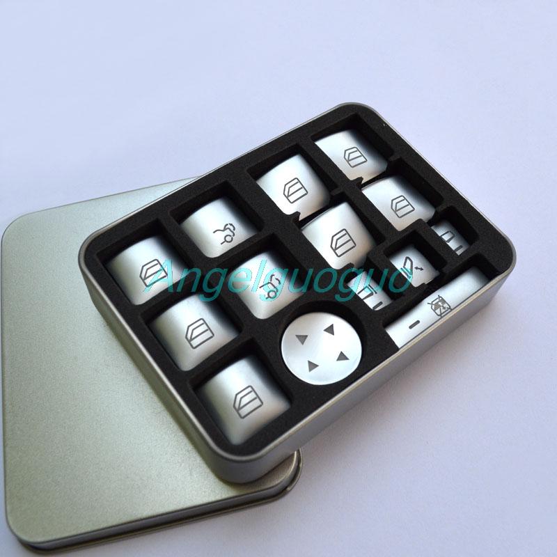 Car Interior Window Glass Lifter Button Trim Sequins Stickers for Mercedes Benz CLA GLA ML GL GLE GLS A B C W204 E Class W212