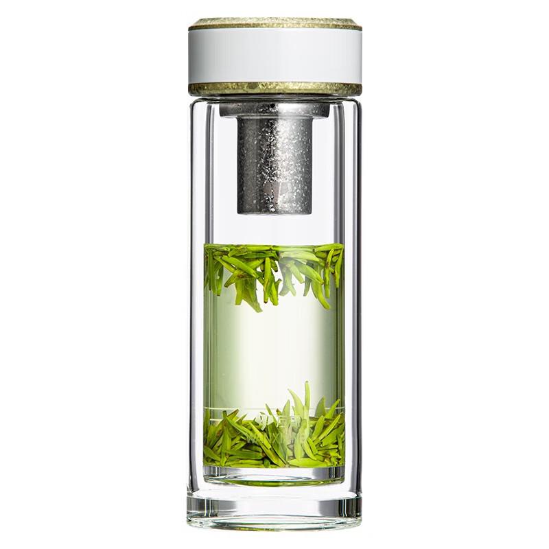 WANXIANG Double-Layer Antibacterial Glass Tea Cup