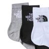 The North Face Multi Sport Cush Crew Assorted Size Men's Socks, 3-Pair Set, Mid-Length, Logo, L, NF0A882G, Black_Assorted (Size 3OW)