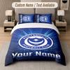 Custom Bedding Set Portsmouth FC Pattern, Print Name Text 1 Duvet Cover Plus 2 Pillowcases Home Textile