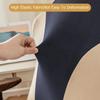 Gaming Chair Cover Dustproof Zipper Closure Contrast Color Stretchable Soft Fabric Elastic Buttom Anti-slip Chair