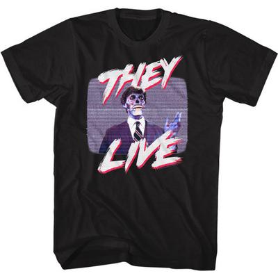They Live Politician's Speech Black Adult T-Shirt