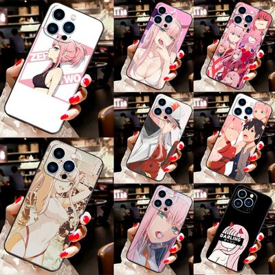 Zero Two Darling In the FranXX Anime Case For iPhone 13 12 11 14 Pro Max XS Max XR X 6S 7 8 Plus SE 2020 Back Cover Phone Case