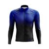 Mans Winter Cycling Jersey Colorful Thermal Fleece Long Sleeve Jackets Road Bike RightTrack Sports Apparel