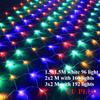 1pc 192LED EU Plug LED Net Mesh String Decorative Lights,3*2M Christmas Window Decoration Mesh Lights For Garden Party Weddings