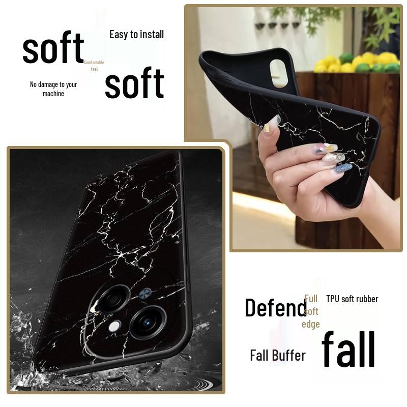 Luxury Soft Phone Case for Tecno POP9 4G/Spark GO 1/KL4 - Full Edge & Stylish Design for Women