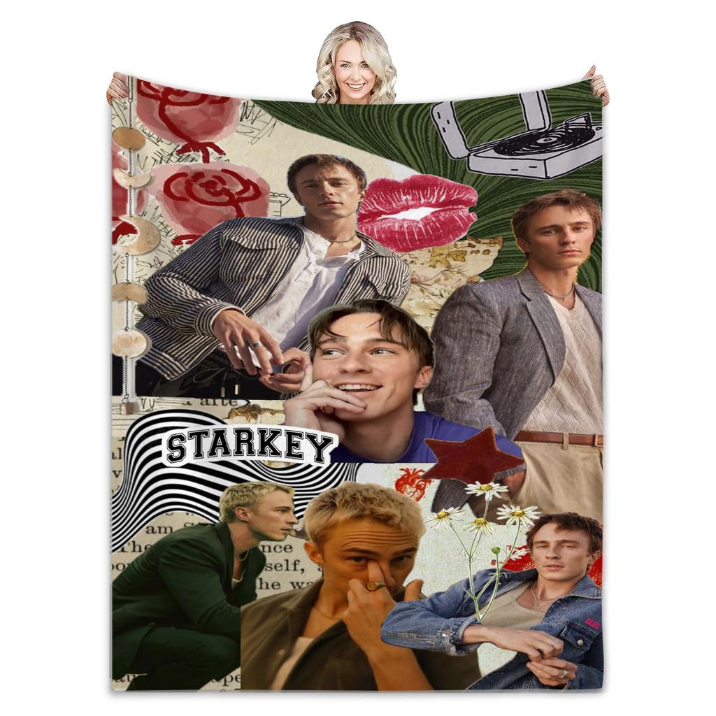 Rafe Cameron Decke Drew Starkey Dekorative Flanelldecke Für Schlafzimmer Warm Weich Maßanfertigung Qualität Tagesdecke Geschenkidee