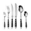 Western Stainless Steel Cutlery Set Wooden Handle Dining Knife Fork Tea Spoon Tableware Set Kitchen Dinnerware