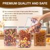 Airtight Food Storage Container 24 Pcs Clear Plastic Canister Set with Lids Labels for Kitchen Pantry Dry Grain Organization