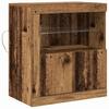 LED Sideboard In Brown 60.5 X 37 X 67 Cm Particleboard