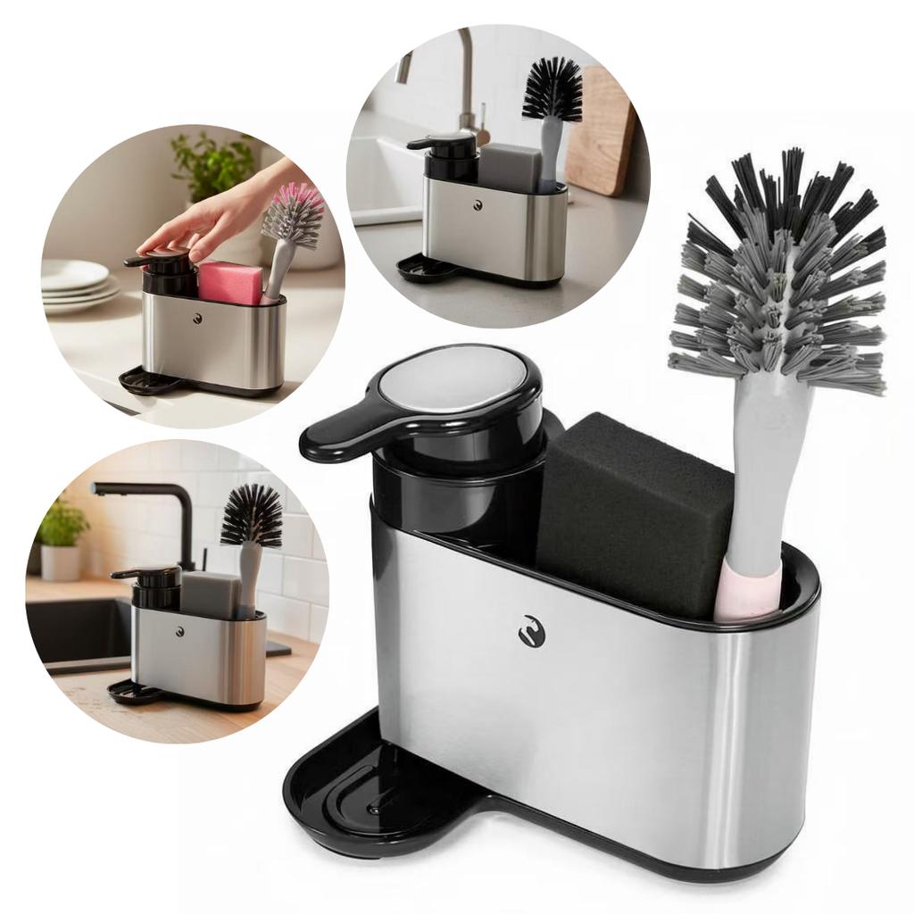 DISPYN Steel Stainless Steel Dishwashing Liquid Dispenser