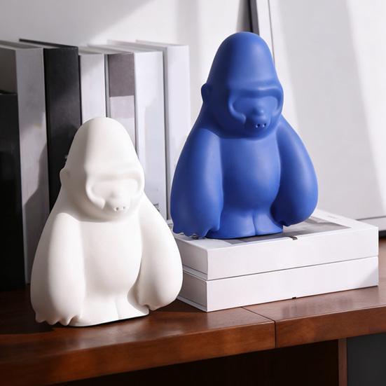 Gorilla Ornament Vinyl Modern Art Living Room Ornament Artistic Flavor Home Decor Children Room Desktop Decoration