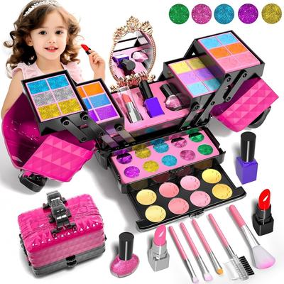 VCYCTO Makeup Set Girls Makeup Toys Makeup Children Kids Makeup Cosmetic Set Children Makeup Cosmetics Princess Toys Elementary School Makeup Toy Set