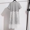 Cypress House Women's Lace Patchwork T-Shirt Dress