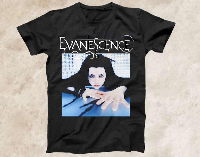 Vintage Evanescence  Rock Band Black S5XL Unisex Shirt BB225 Unisex T-Shirt S