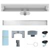 Desagüe de ducha de pared Plateado 60 cm Acero inoxidable 304