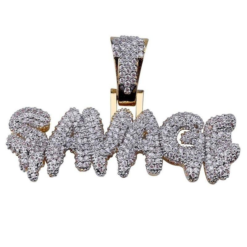 Hip Hop Bubble Letter SAVAGE Jewelry Pendant Necklace 60CM(Necklace Long)