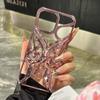 Hollow Out Heat Dissipation Butterfly Phone Case for IPhone 16E 16 Plus 15 14 13 12 11 Pro Max Electroplated Protective Shell