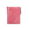 CONTACT'S Echtes Leder Vintage Geldbörse Herren Kurzes Münzfach RFID Kartenhalter Unisex Kleine Geldbörsen Hohe Qualität Designer Geschenk für Freund oder Familie