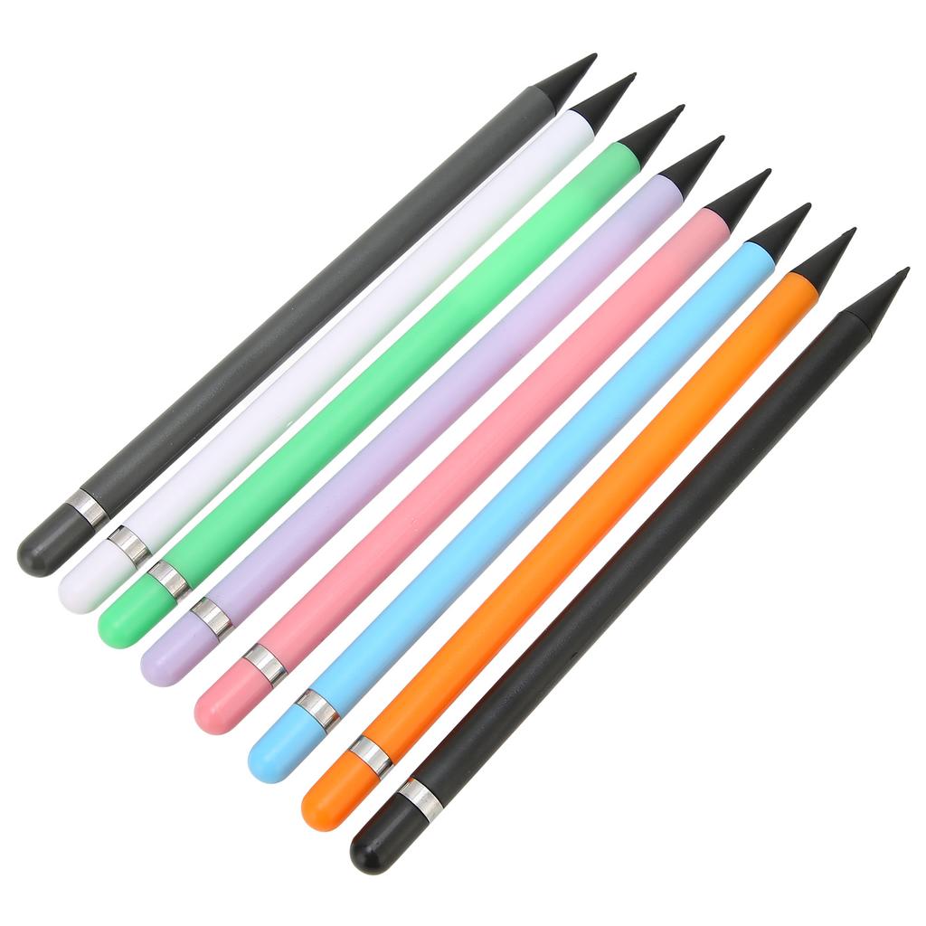 8 Pcs Carbon Plastic Pencil Student Drawing Calligraphy Pencil Sign Pen Stylus Pen