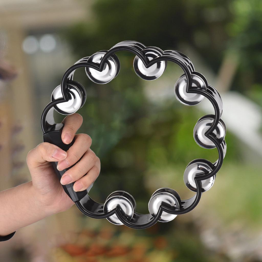 Schellenkranz für Erwachsene Angenehmer Klingelton Handgekurbelte Glocke Läutet Metallglockenton Perkussionsinstrumente Heimschule