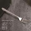 Creative Hammer Pattern Stainless Steel Cutlery Set: Dessert Spoon, Cake Fork, Steak Knife & Fork