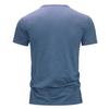 Herren T-Shirt mit Rundhalsausschnitt und Rundhalsausschnitt, Baumwolle, kurzärmelig, einfarbig, Sommerkleidung, lässig, normale Passform, Tops, T-Shirts für Männer