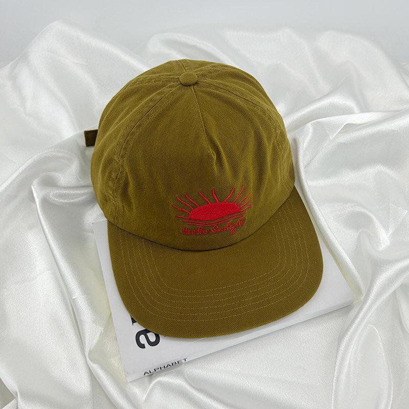 Fashion Hat Korean Niche Soft Top Flat-brimmed Hat Korean Version of Street Baseball Cap for Women with Small Face and Big Head Circumference Hip-hop