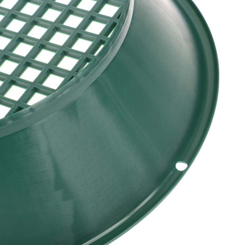 10/14/15 Inch Washing Gold Panning Machine Screen Mining Screen Metal Detection Tools Sieve Gold Pan Green Plastic Bowl