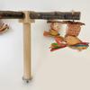 Multifunctional Parrots Stand Rotating Scratchers Toy for Conure Budgies