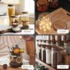 Glass Jars with Airtight Lids,11oz Mini Kitchen Pantry Storage Containers for Sugar,Spice,Salt,Matcha,Nuts, Sauce,Cocoa powder