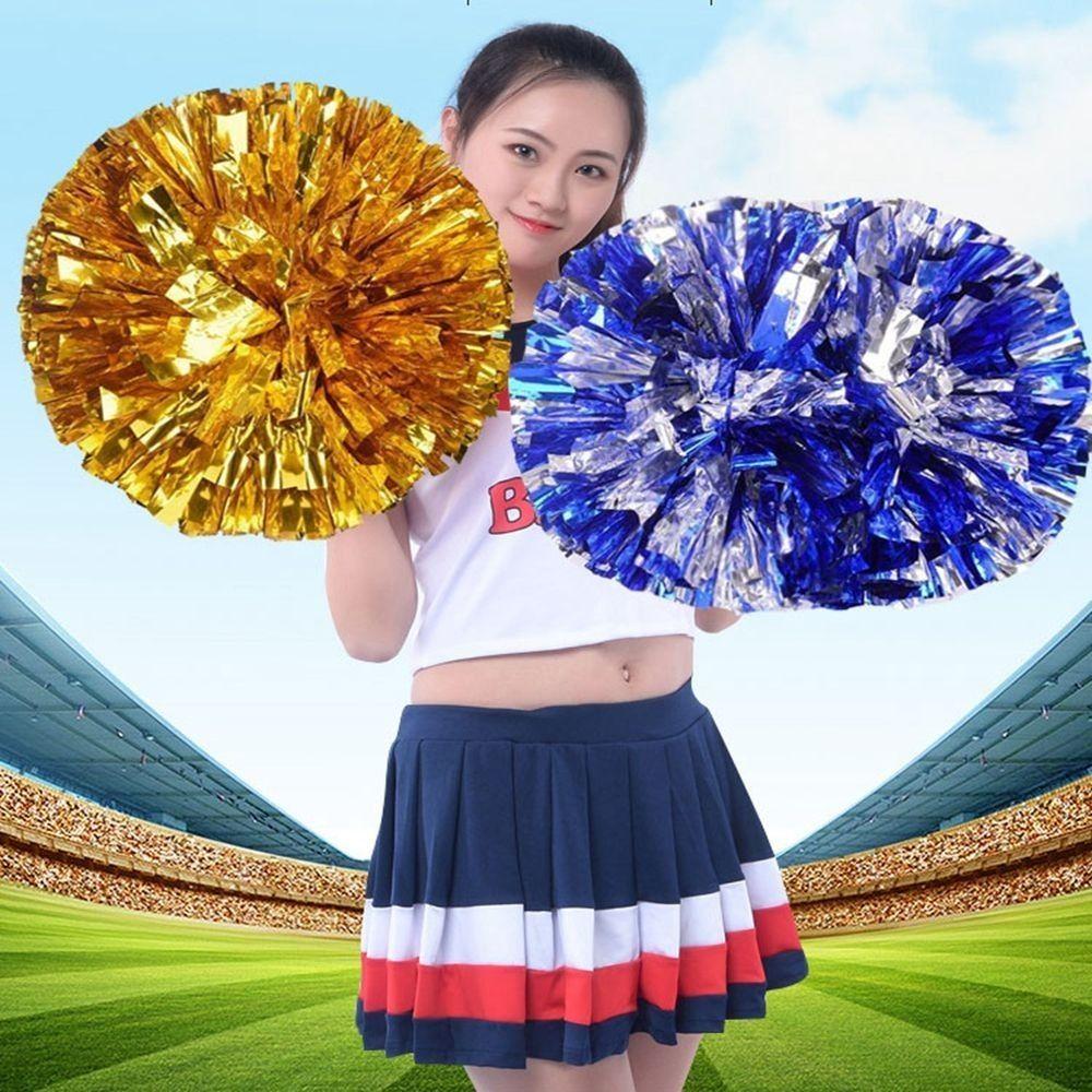 25cm Kids Game Pom Poms PET Cheering Ball Sports Match Vocal Ball  Dance Party Concert Decorator