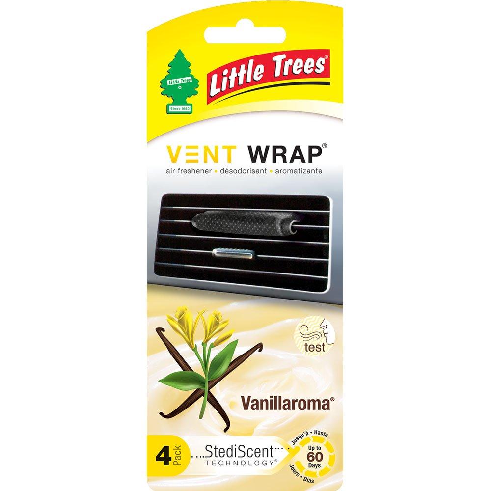Little Trees Vent Wrap Air Freshener for Car Air Lasts for 60 Vanilla Vanilla Roma 52232 Conditioners, Days, Scent,