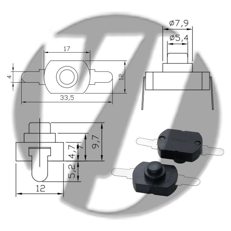 12x12 LED Flashlight Desk Lamp with Self-Locking Power Switch