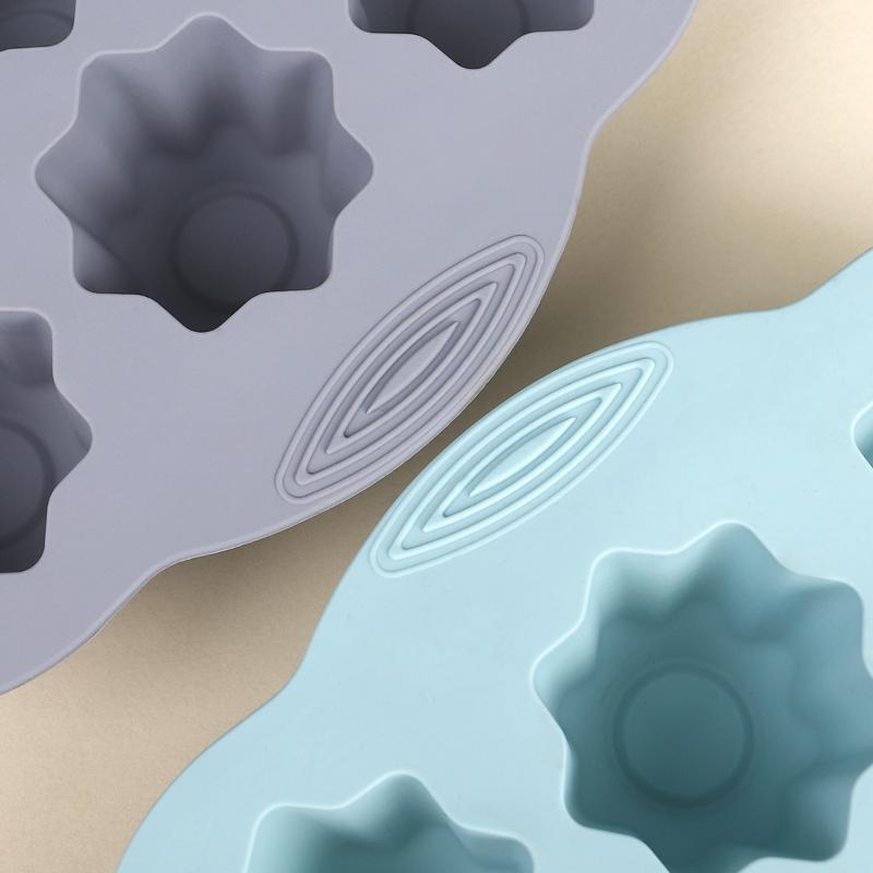 12 Cavity Silicone Octagon Mould Cake Pans Cupcake Muffin Mold Baking Tray Home Kitchen Cook Diy Tools