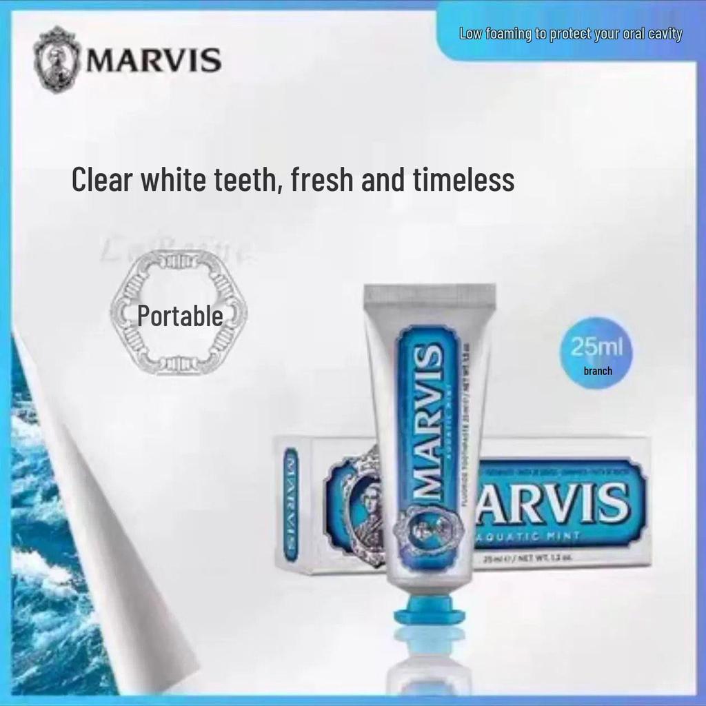 Marvis Silver Mint Toothpaste 85ml - Imported from Italy for Fresh Breath & Stain Removal, Popular Choice.